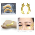 Maschera per gli occhi al collagene con patch in gel per occhi in oro 24k